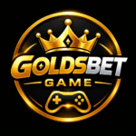 Goldsbets Game logo with gold crown and gaming dice